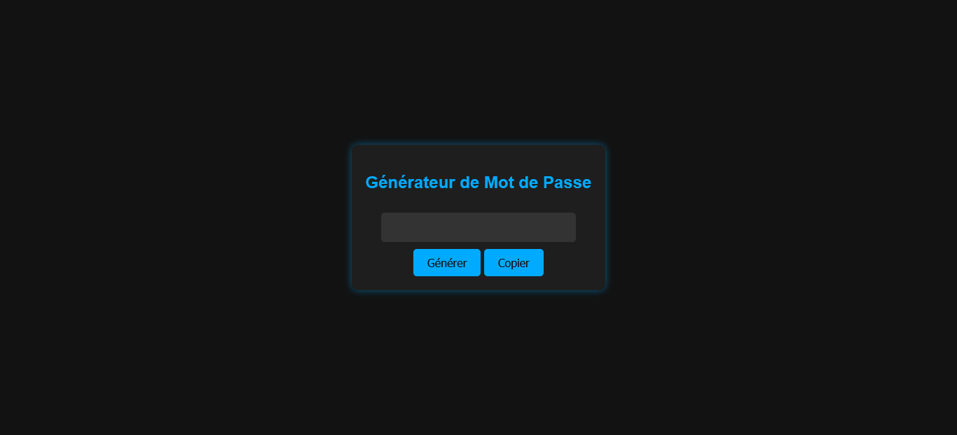 Générateur de mots de passe
