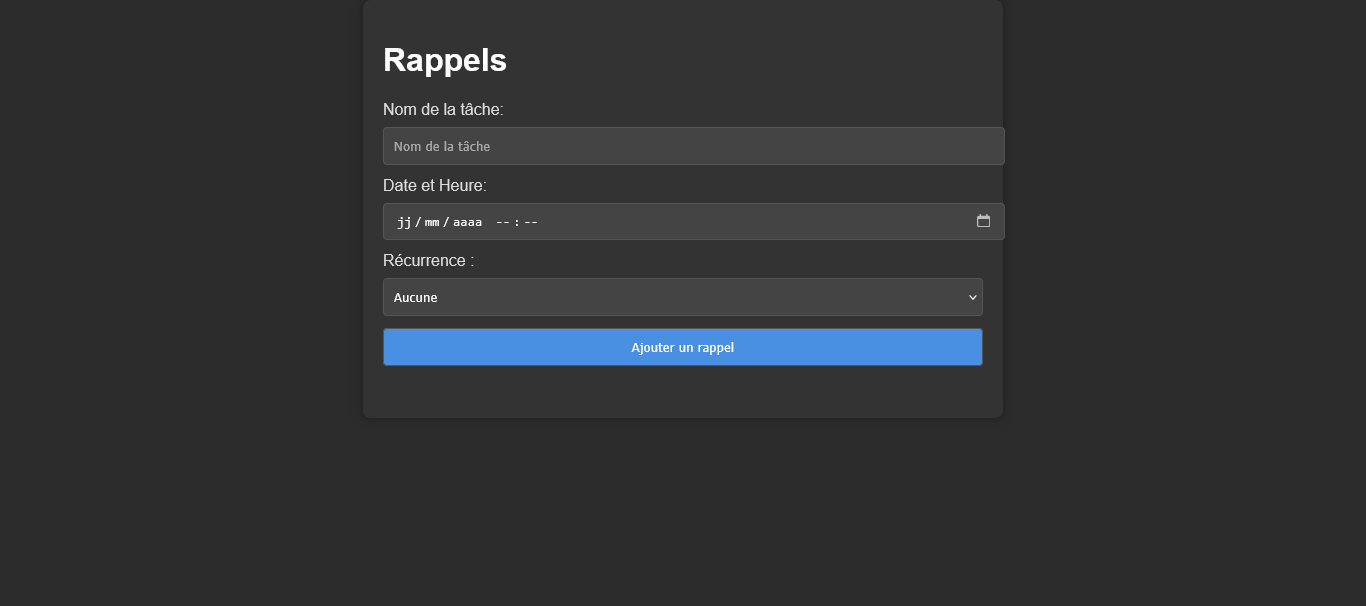 Rappels/Todo list